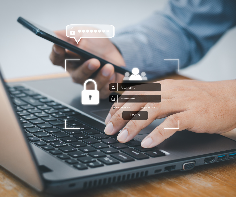 Multi-factor authentication protecting business software accounts