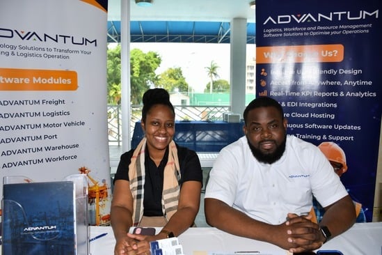 ADVANTUM representatives Tsahai Morgan and Russhaun Thompson at the JAMPRO exporter information session