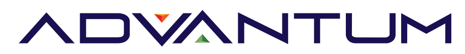 Advantum logo blue
